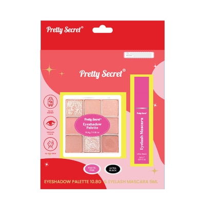 PRETTY SECRET PRETTY SECET Eyeshadow Palette and Mascara 5ml Gift Set