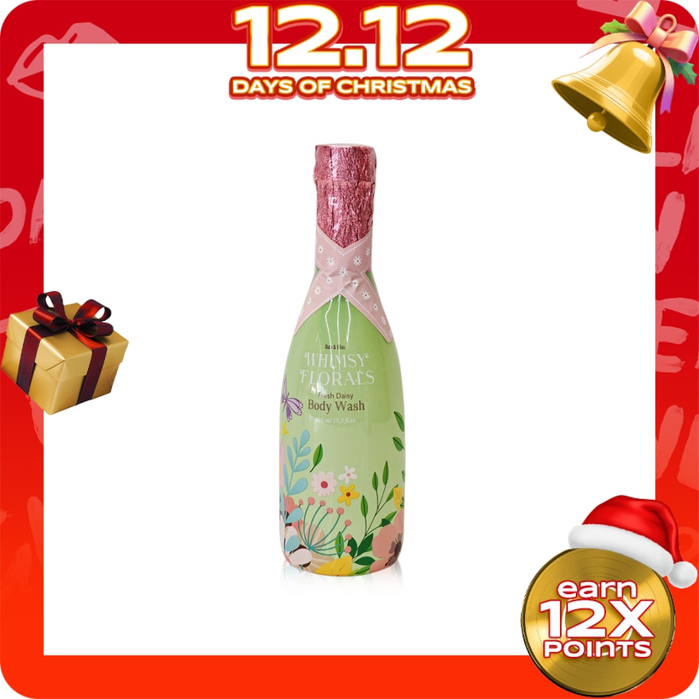 BATH AND BLISS Whimsy Floral Body Wash Fresh Daisy 460ml Gift Set