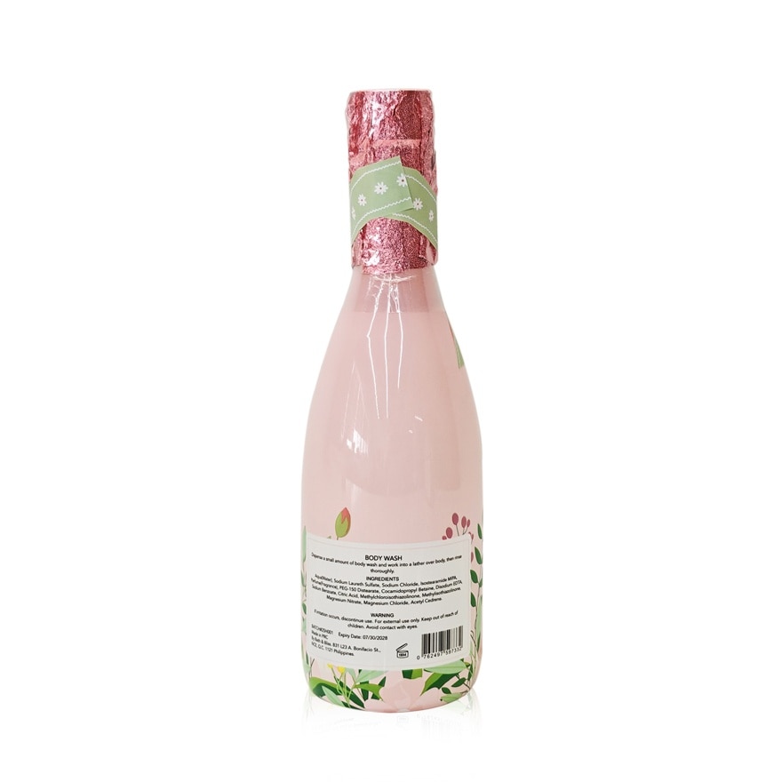 BATH AND BLISS Whimsy Floral Body Wash Sugared Rose 460ml Gift Set
