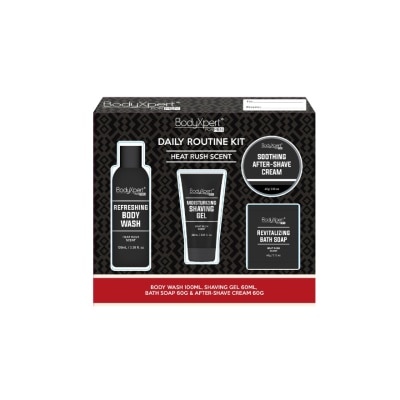 BODYXPERT BODYXPERT FOR MEN Body Wash, Shaving Gel, Bath Soap, After-Shave Cream Heat Rush Gift Set