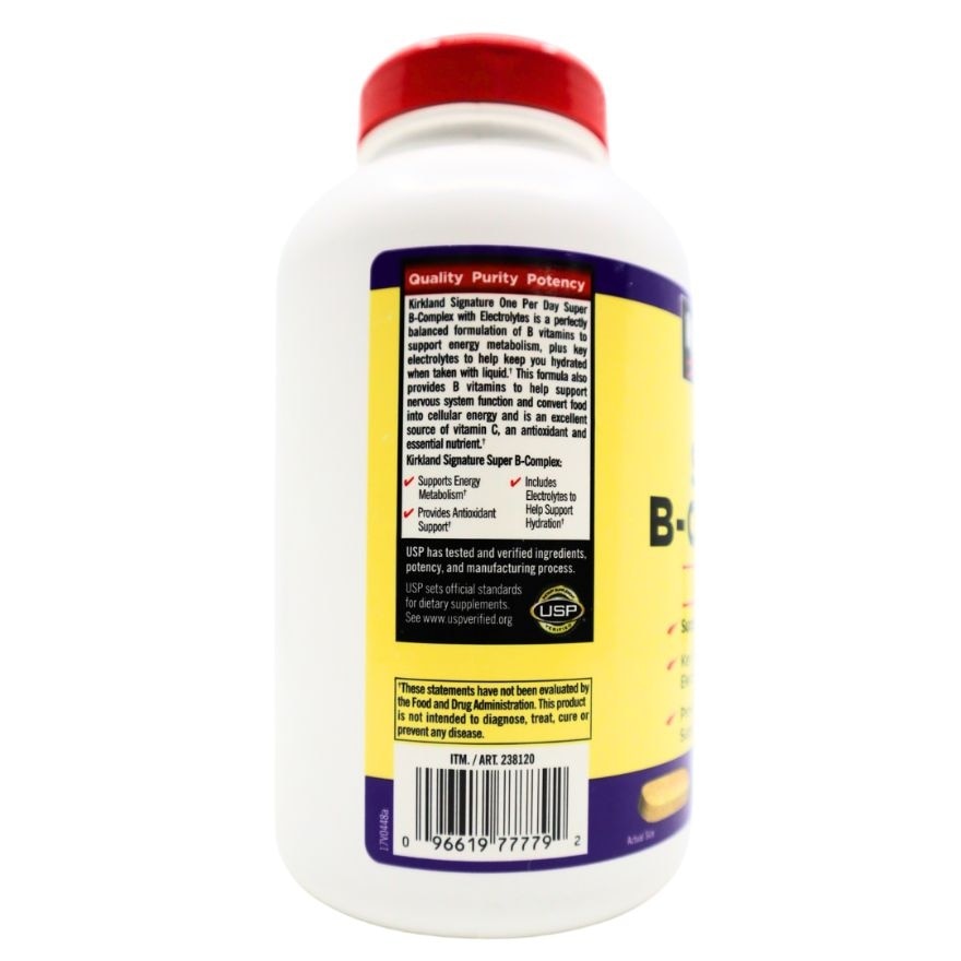 KIRKLAND Super B Complex with Electrolytes 500 Tablets