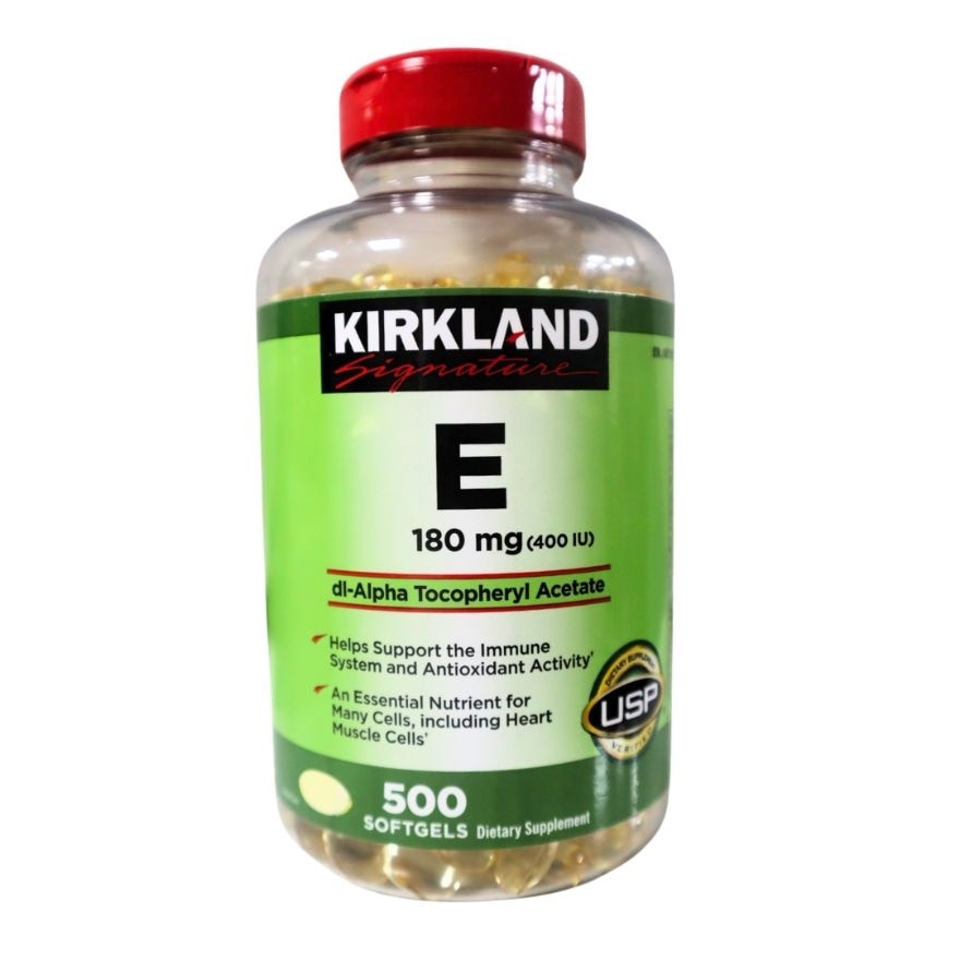 KIRKLAND Vitamin E Soft Gels 500 Tablets x 180g