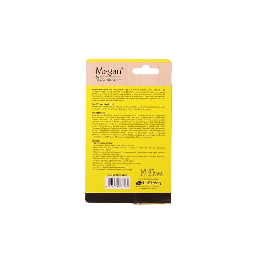 MEGAN Zero Pimple Spot Gel 10g