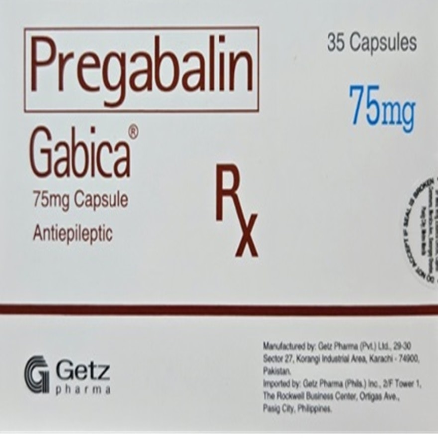 GABICA Pregabalin 75mg Capsule Sold Per Piece [PRESCRIPTION REQUIRED]