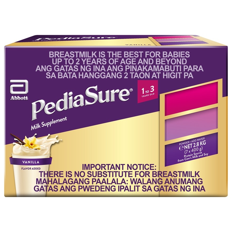 PEDIASURE 1 to 3 Years Old Vanilla 2.8kg