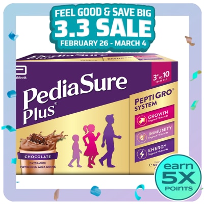 PEDIASURE PLUS PEDIASURE PLUS Chocolate Milk 3 to 10 Years Old 6 x 370g