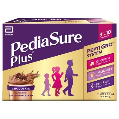 PEDIASURE PLUS PEDIASURE PLUS Chocolate Milk 3 to 10 Years Old 6 x 370g