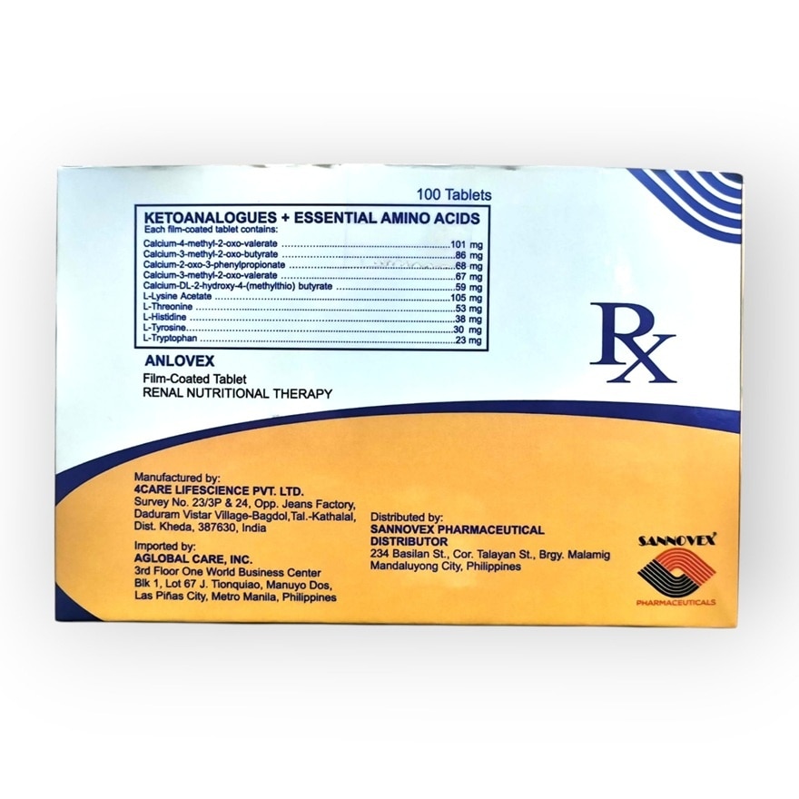 ANLOVEX Film Coated Tablet Sold Per Piece [PRESCRIPTION REQUIRED]