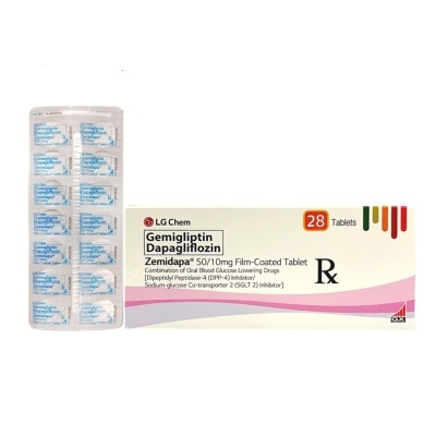 ZEMIDAPA ZEMIDAPA 50mg/10mg Film Coated Tablet Sold Per Piece [PRESCRIPTION REQUIRED]