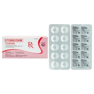 COXSAN COXSAN 120mg Film Coated Tablet Sold Per Piece [PRESCRIPTION REQUIRED]