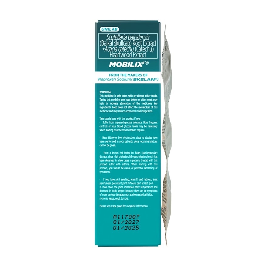 MOBILIX Naproxen Sodium Skelan 500mg Capsules Sold Per Piece