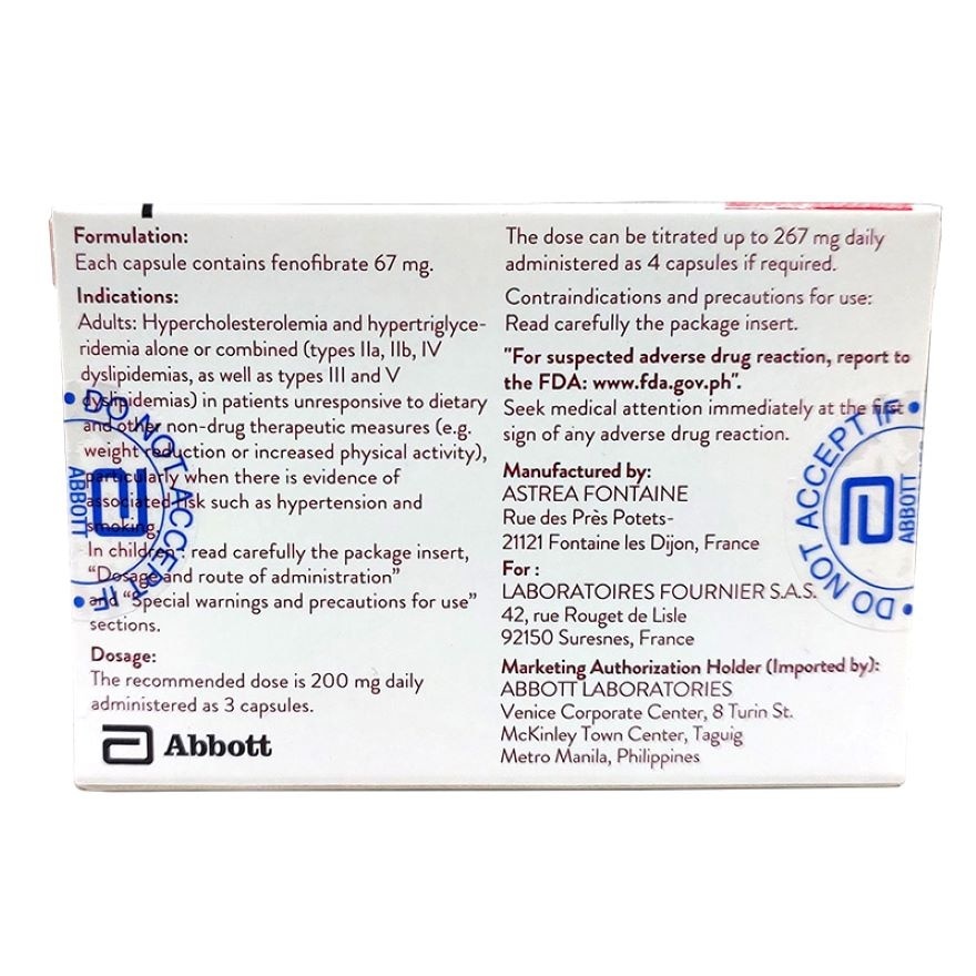 LIPANTHYL 67mg Capsule Sold Per Piece [PRESCRIPTION REQUIRED]