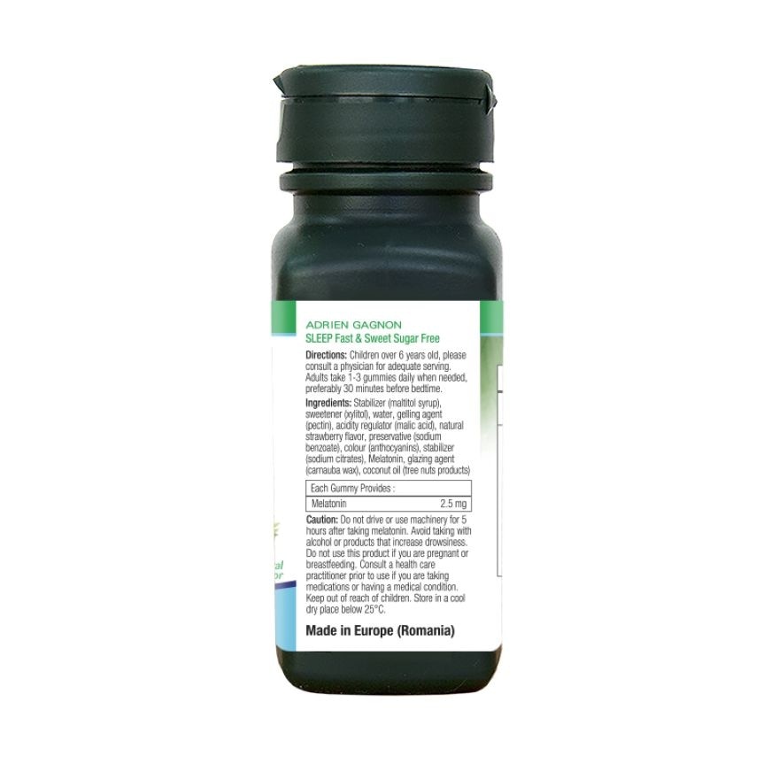 ADRIEN GAGNON Sleep Fast & Sweet Sugar Free Melatonin 2.5g 42 Gummies