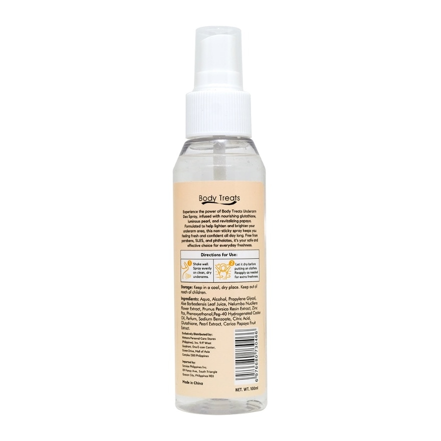 BODY TREATS Underarm Deodorant Spray 100ml