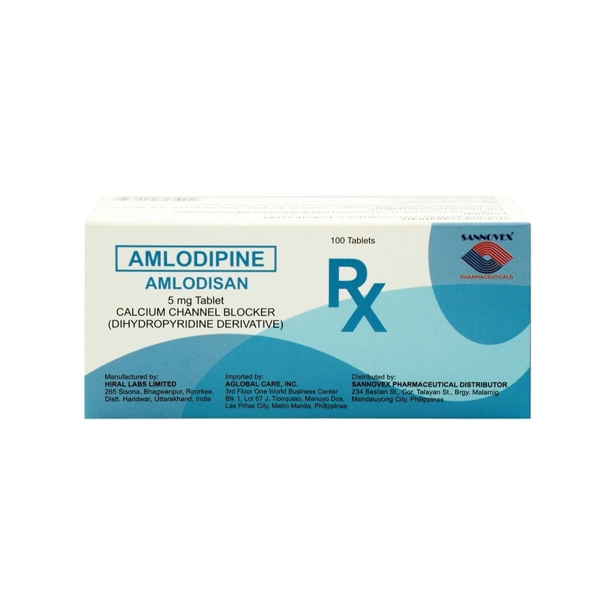 AMLODISAN 5mg Tablet Sold Per Piece [PRESCRIPTION REQUIRED]