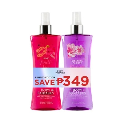 BODY FANTASIES BODY FANTASIES Vanilla Kiss and Japanese Cherry Blossom 236ml Gift Set