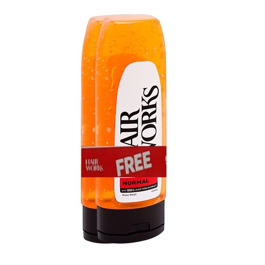HAIR WORKS Normal Hold Hairstyling Gel (Orange) 120ml Gift Set