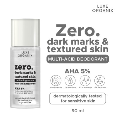 LUXE ORGANIX LUXE ORGANIX Zero Dark Marks & Textured Skin Whitening Multi-acid Serum Deodorant For Sensitive 50g