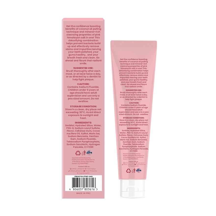 FRESH Smilelab Triple Sensitive Pink Himalayan Toothpaste 100g