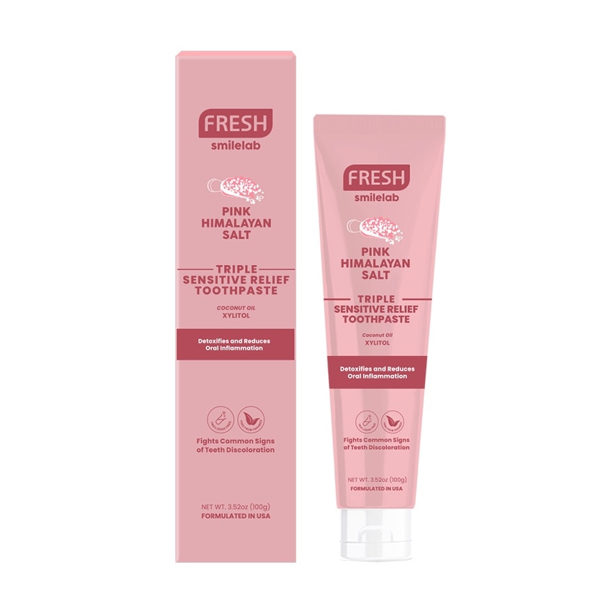 FRESH Smilelab Triple Sensitive Pink Himalayan Toothpaste 100g