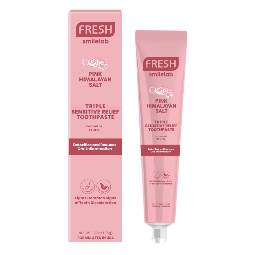 FRESH Smilelab Triple Sensitive Relief Pink Himalayan Toothpaste 35g