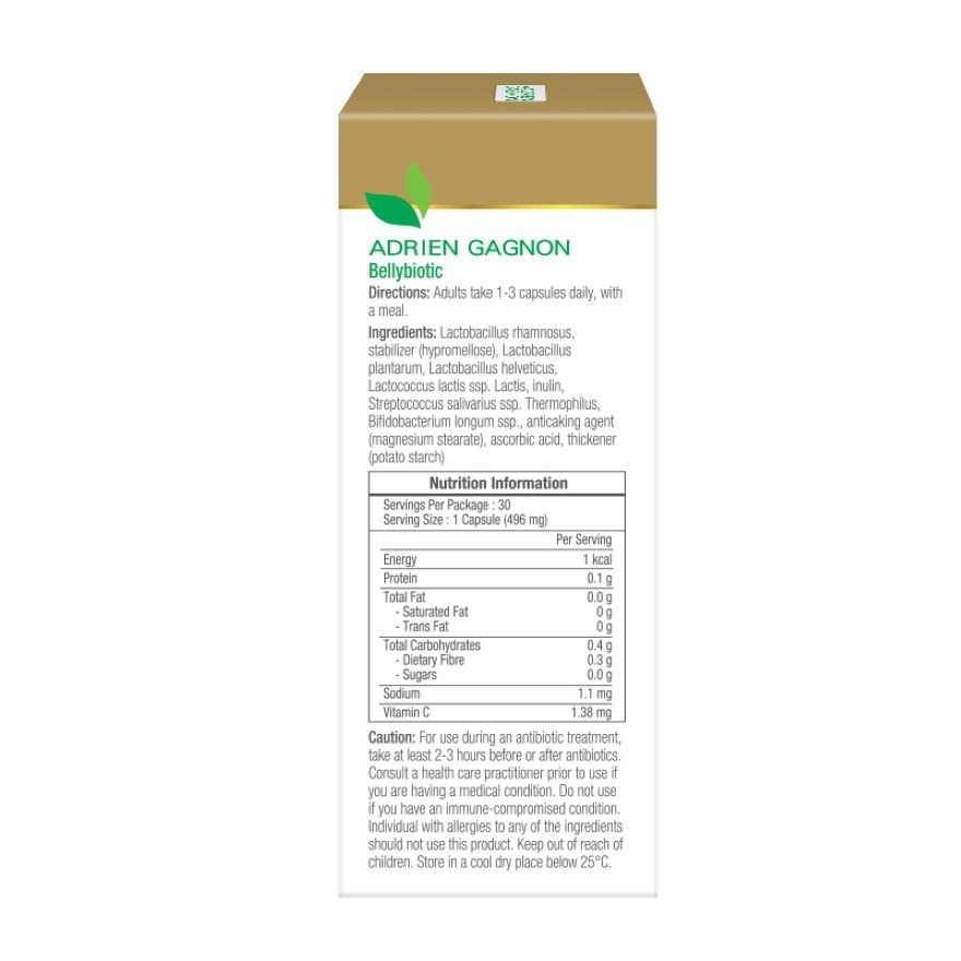 ADRIEN GAGNON Bellybiotic 30 Tablets
