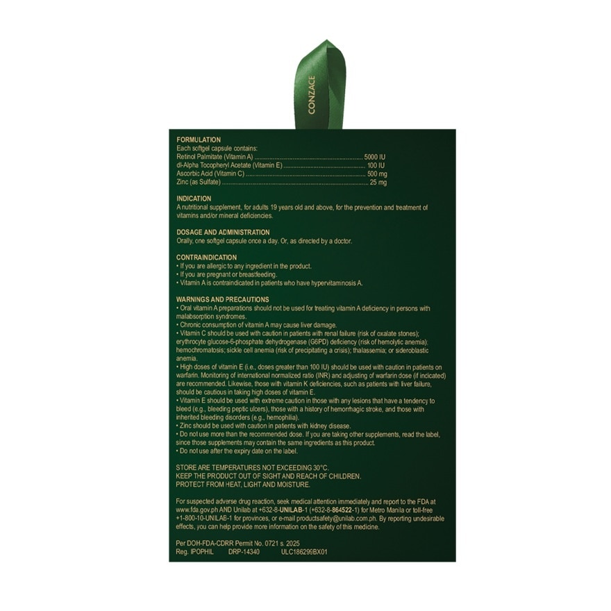CONZACE Softgel Capsule Christmas Pack