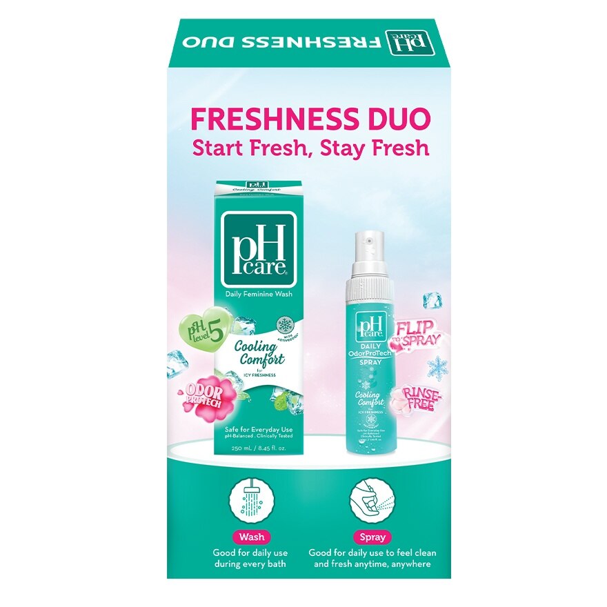 PH CARE Feminine Wash Cooling Comfort Freshness Duo Gift Set