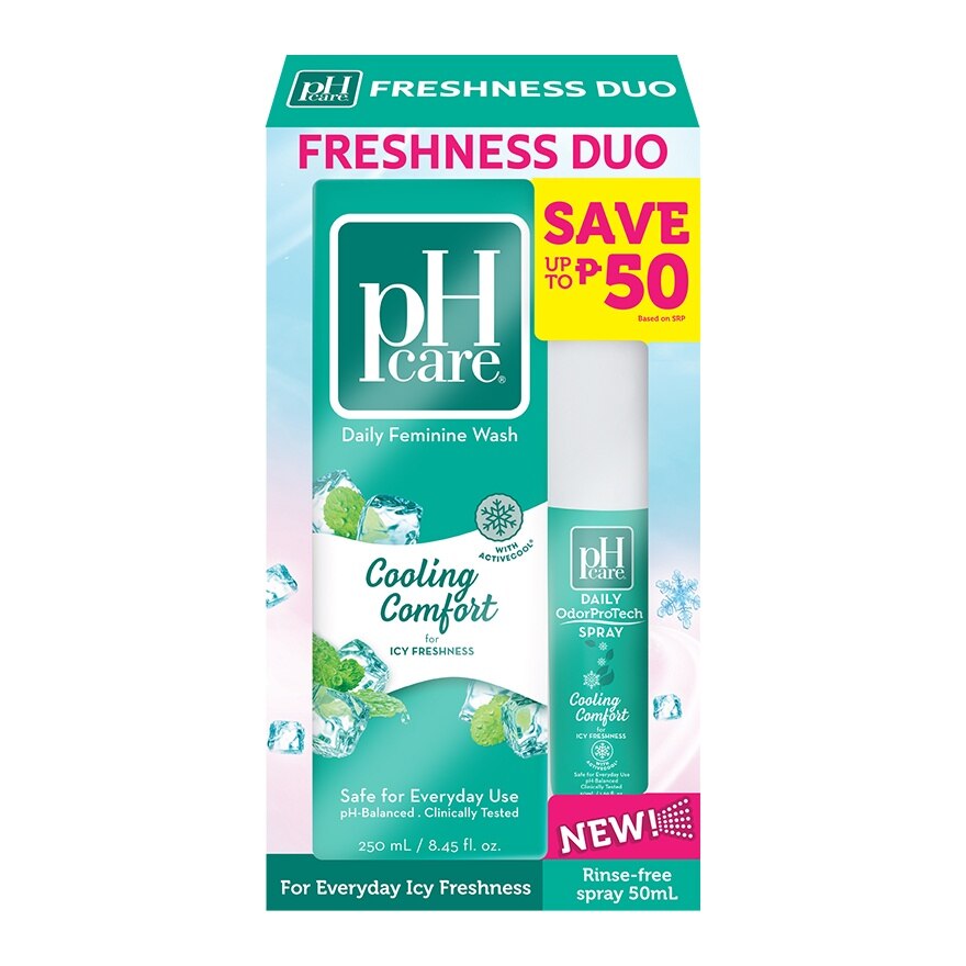 PH CARE Feminine Wash Cooling Comfort Freshness Duo Gift Set