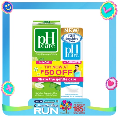 PH CARE PH CARE Feminine Wash Natural Protection for Mom & Daughter Gift Set