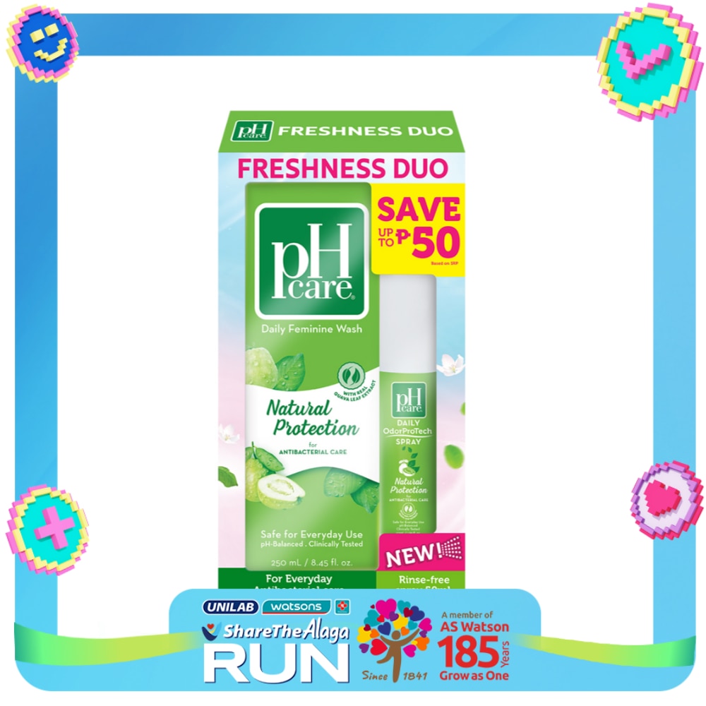 PH CARE Feminine Wash Natual Protection Freshness Duo Gift Set