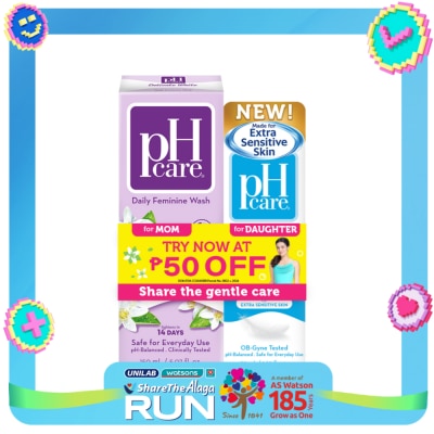PH CARE PH CARE Feminine Wash Delicate White for Mom & Daughter Gift Set