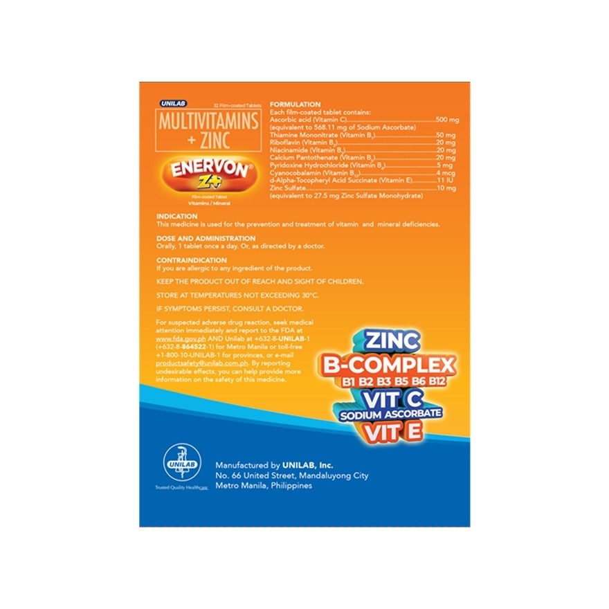 ENERVON Z Plus Tablet with Free Pouch