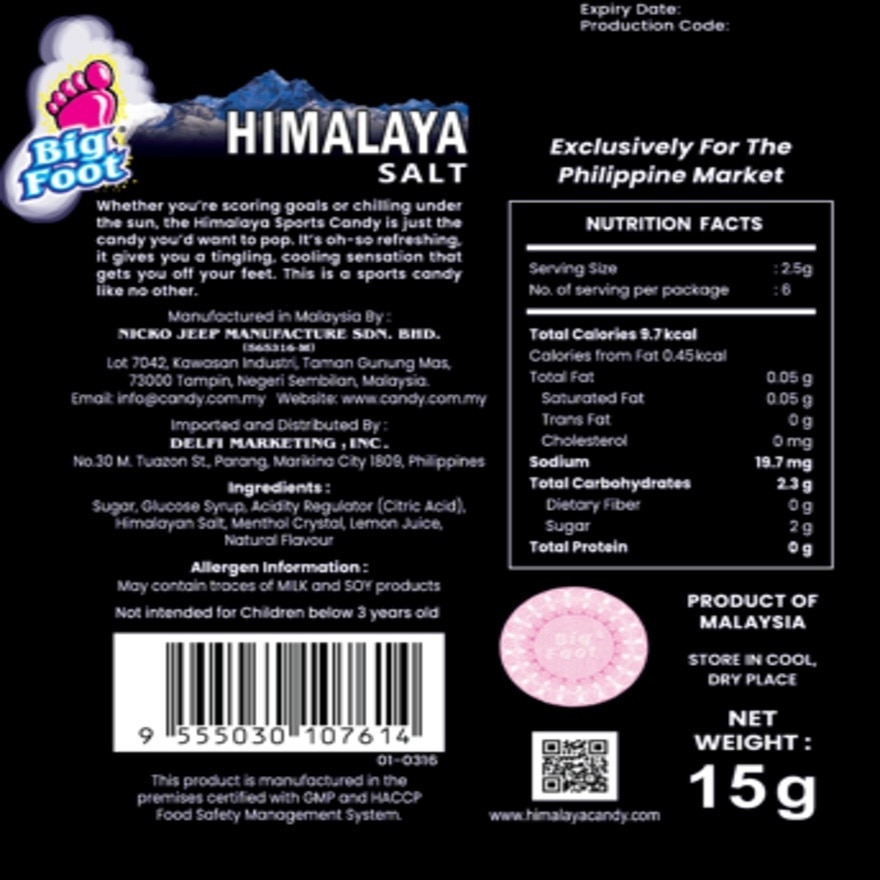 HIMALAYA Salt Lemon Mint Candy