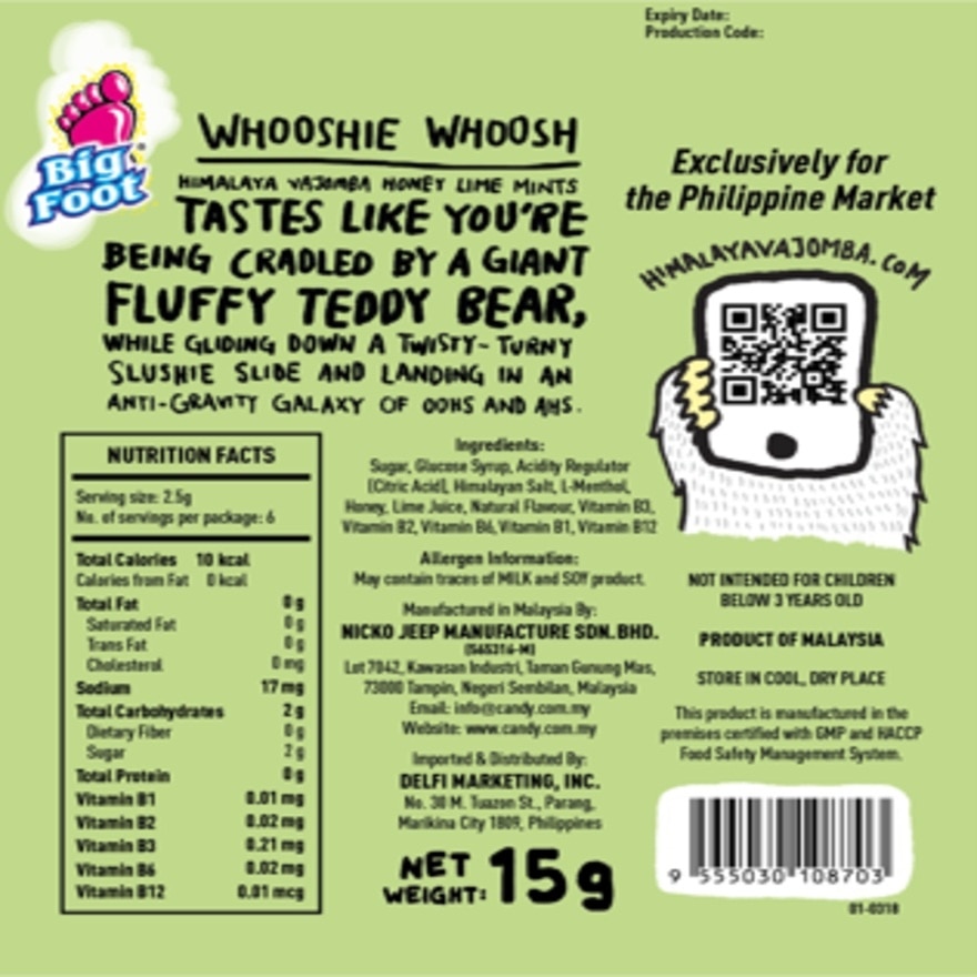 HIMALAYA Vajomba Honey Lime Mints Candy