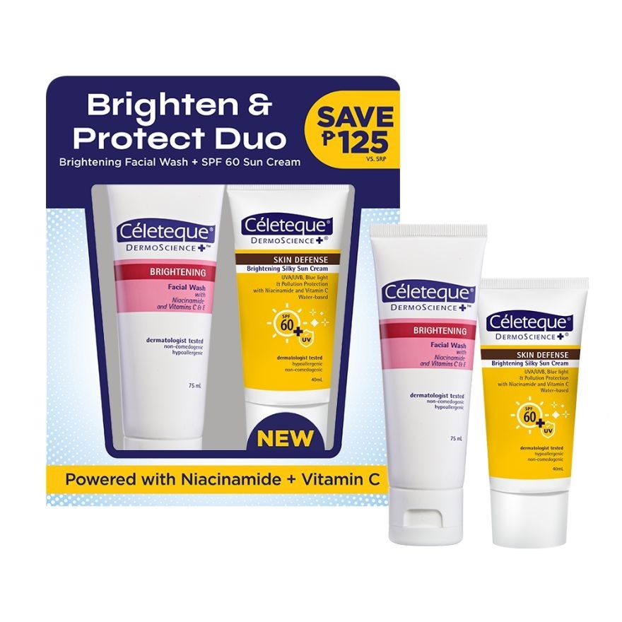 CELETEQUE Brighten & Sun Cream Kit Gift Set