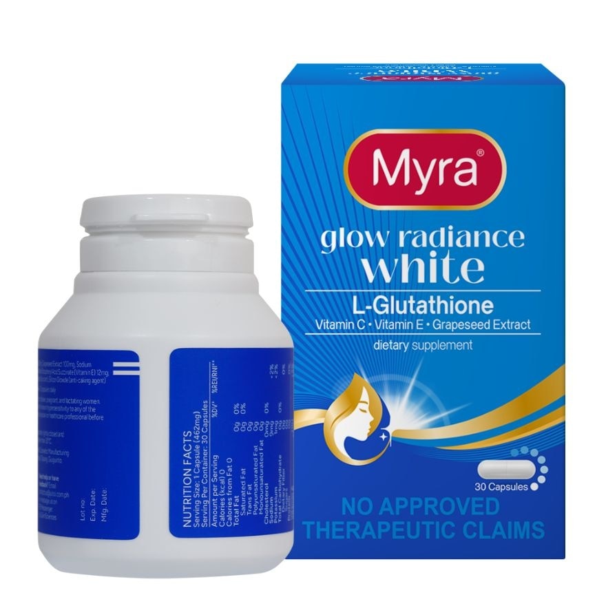 MYRA Glow Radiance White Bottle 30 Capsules