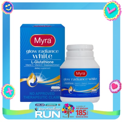 MYRA WHITE MYRA Glow Radiance White Bottle 30 Capsules