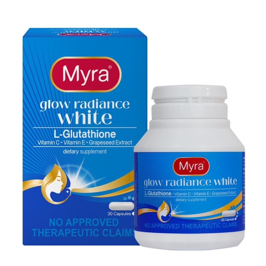 MYRA Glow Radiance White Bottle 30 Capsules