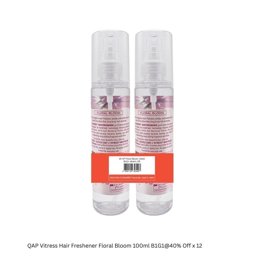 VITRESS Hair Freshener Floral Bloom 100ml Bundle
