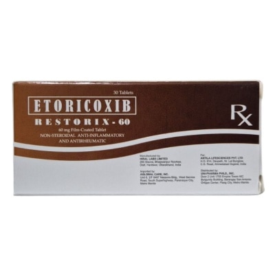 RESTORIX - RESTORIX 60mg Film Coated Tablet Sold Per Piece [PRESCRIPTION REQUIRED] image