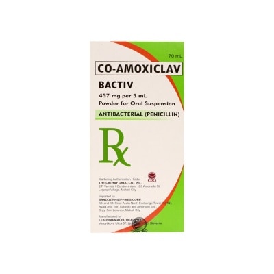 BACTIV BACTIV 457mg Per 5ml x 70ml [PRESCRIPTION REQUIRED] image