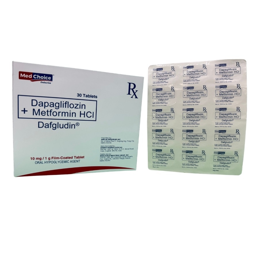 DAFGLUDIN 10mg/1g Film Coated Tablet Sold Per Piece [PRESCRIPTION REQUIRED]