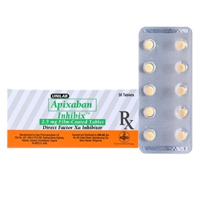 INHIBIX INHIBIX 2.5mg Film Coated Tablet Sold Per Piece [PRESCRIPTION REQUIRED]