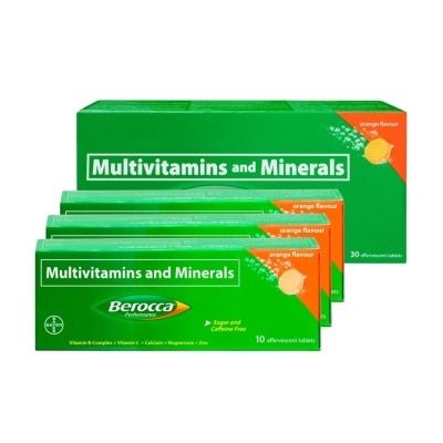 BEROCCA BEROCCA Orange 30s and 3x Berocca Orange 10s Tablets Bundle