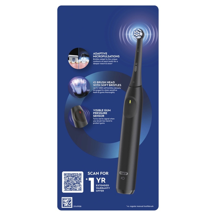 ORAL B iO2 100% Dentist Clean Feel Handle