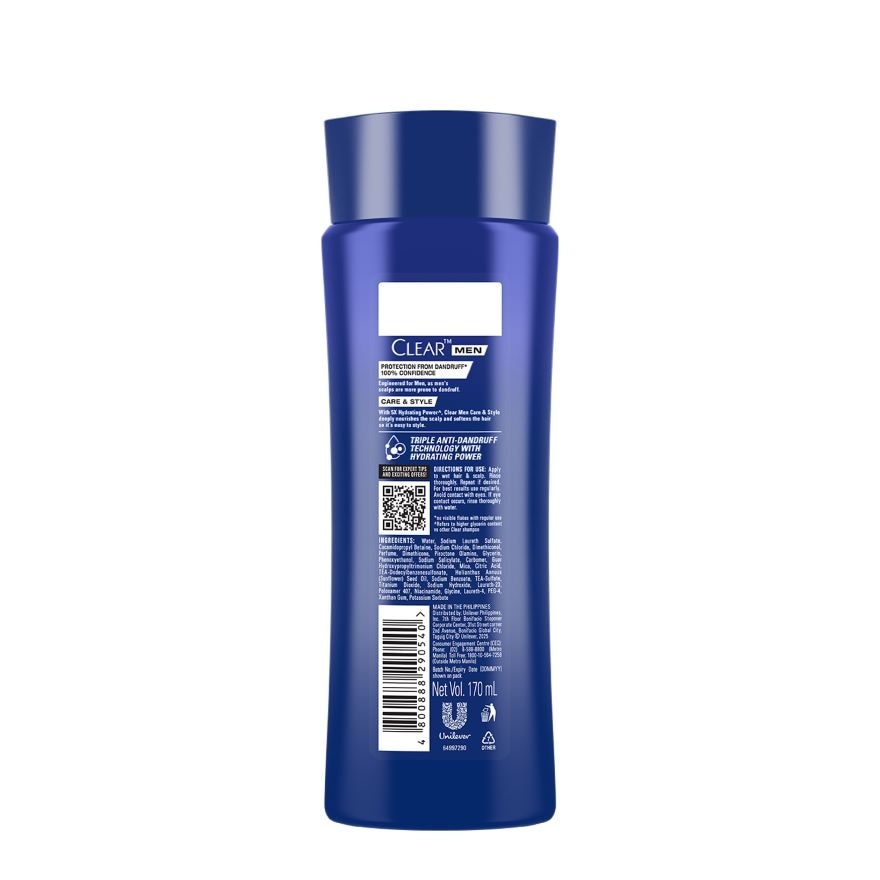 CLEAR Men Shampoo Care & Style 170ml