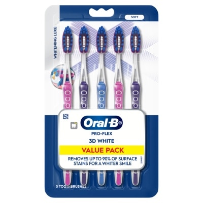 ORAL B - ORAL-B Pro-Flex 3D White Value Pack Soft 5s