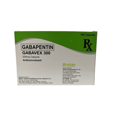 GABAVEX GABAVEX 300mg Capsule Sold Per Piece [PRESCRIPTION REQUIRED]