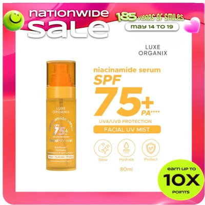 LUXE ORGANIX - LUXE ORGANIX Niacinamide Serum SPF 75+ PA++++ Facial UV Mist 80ml